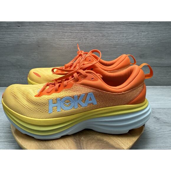 Hoka One One Bondi 8 Orange Men’s 12 - Picture 2 of 8